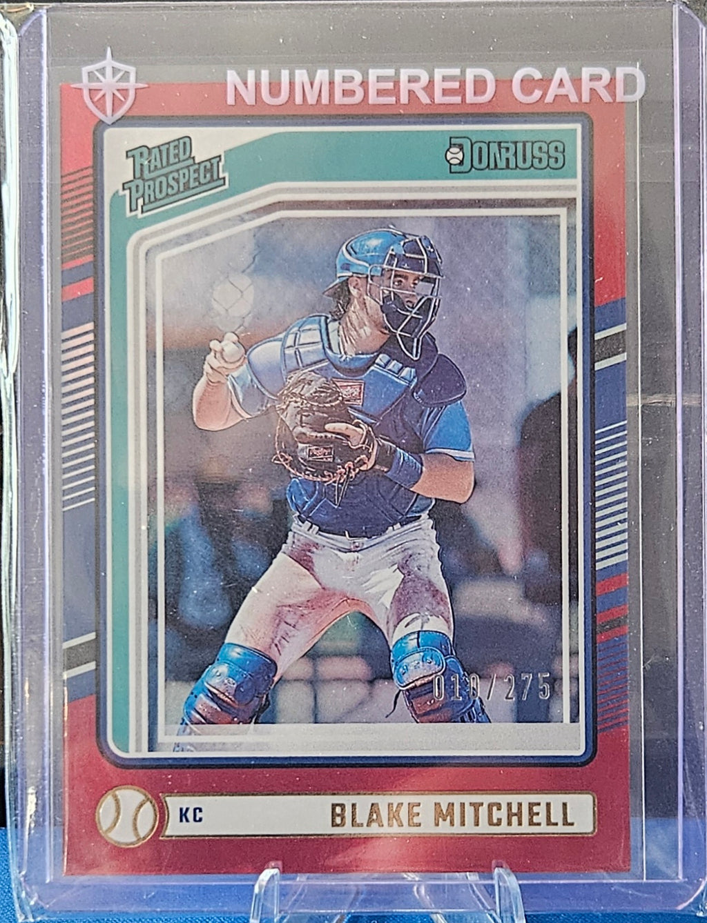 2024 Panini Donruss - Blake Mitchell #116 - Red 10/275 - Rated Prospect