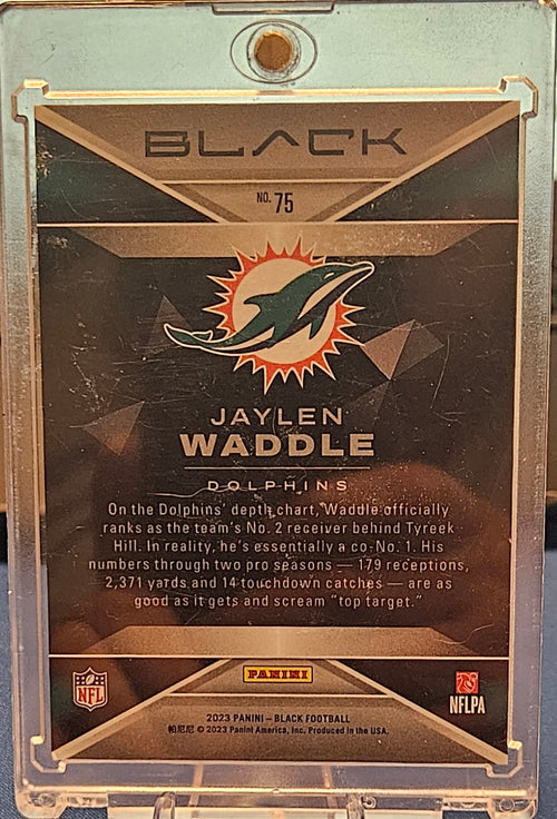 2023 Panini Black - Jaylen Waddle #75 - Royal #23/75