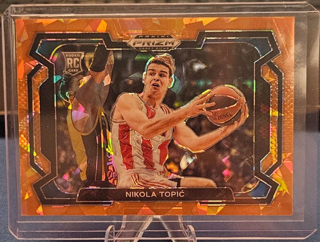 2024-25 Panini Prizm Draft Picks- Nikola Topic #10 - Variations Orange Ice Prizm (RC)