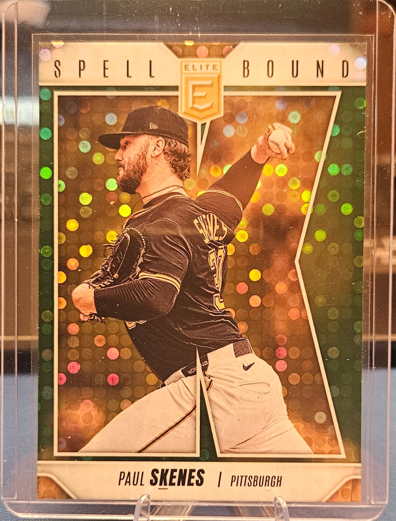 2026 Panini Donruss Elite - Paul Skenes #9 - Spell Bound "K" - Green Disco