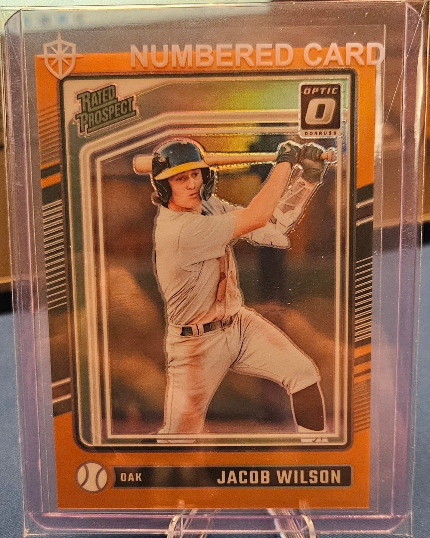 2024 Donruss Optic - Jacob Wilson #181 - Orange 129/199 (Rated Rookie)
