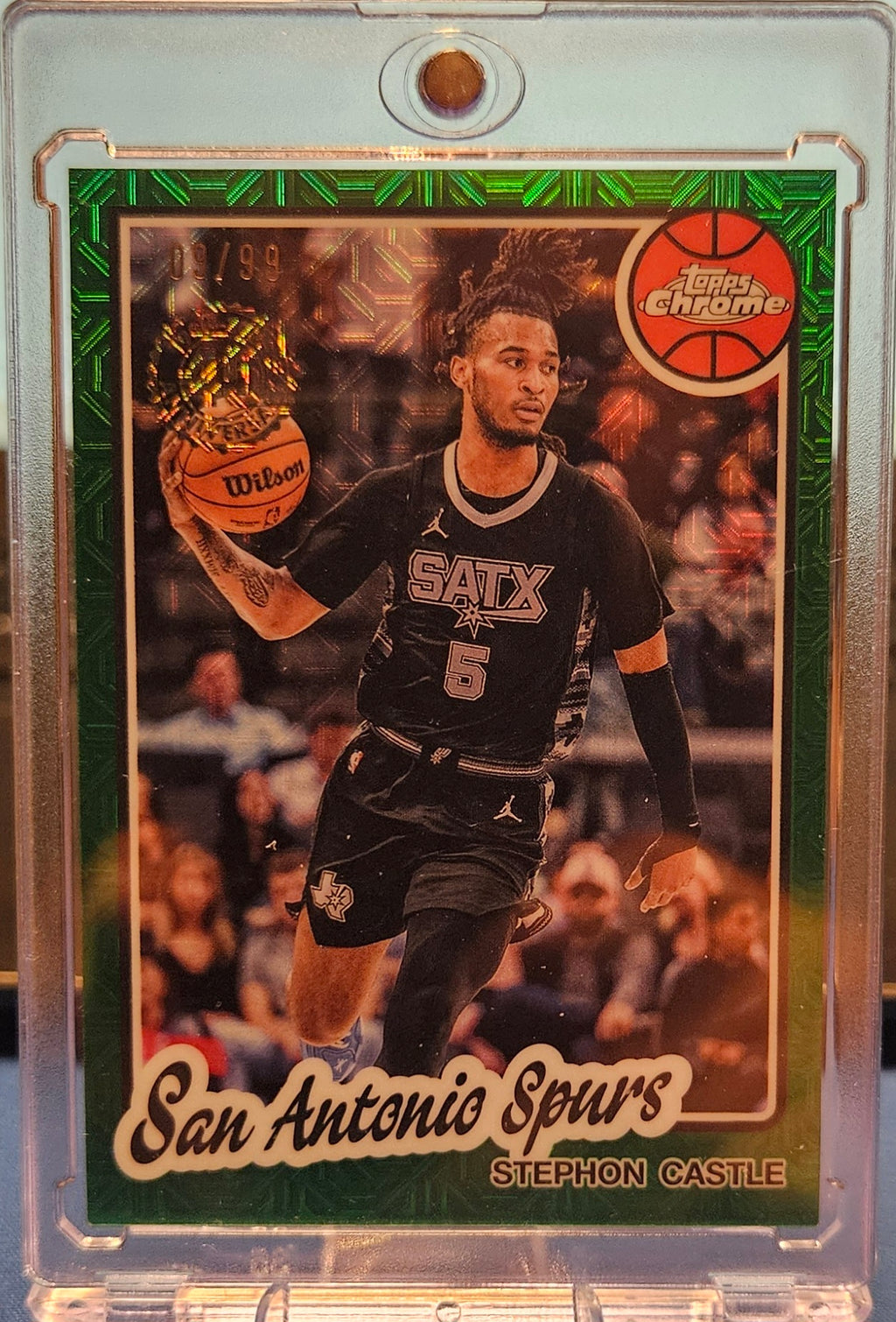 2025-26 Topps Chrome - Stephon Castle #TC-SC - 1980-81 Topps - Green Refractor 9/99