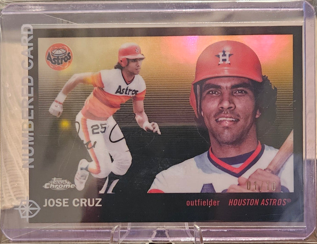 2025 Topps Chrome Platinum Anniversary - Jose Cruz #459 - Black 1/10