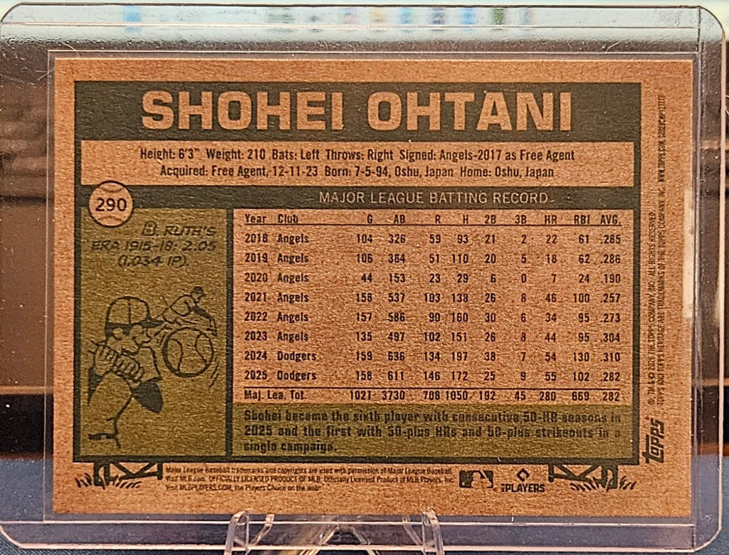 2026 Topps Heritage - Shohei Ohtani #290 - NL All-Stars