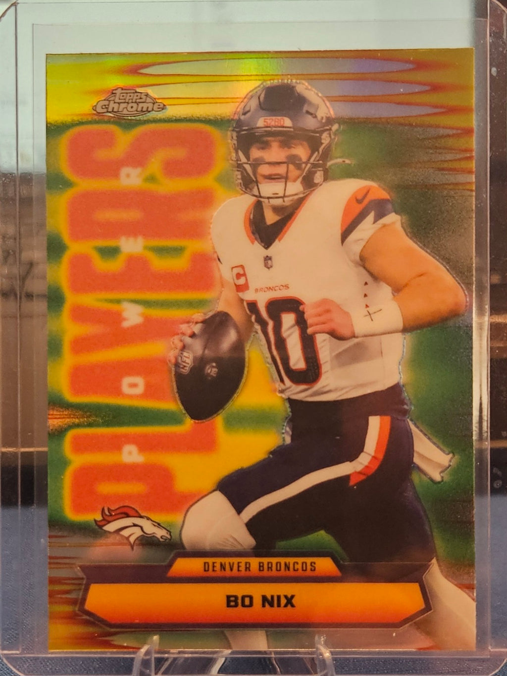 2025 Topps Chrome - Power Players - Bo Nix #PP-9 - Refractor