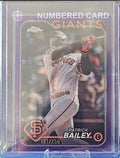 2024 Topps Chrome Logofractor- Patrick Bailey #194 - Purple Refractor 141/250