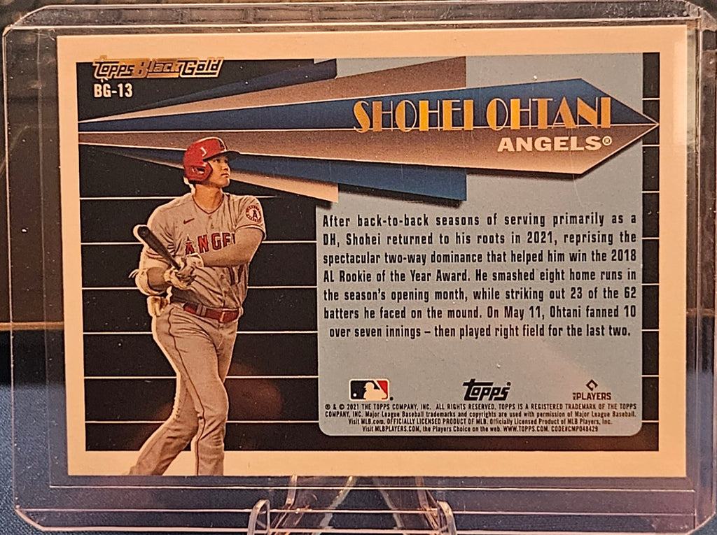 2021 Topps Update - Shohei Ohtani #BG-13 - Black Gold