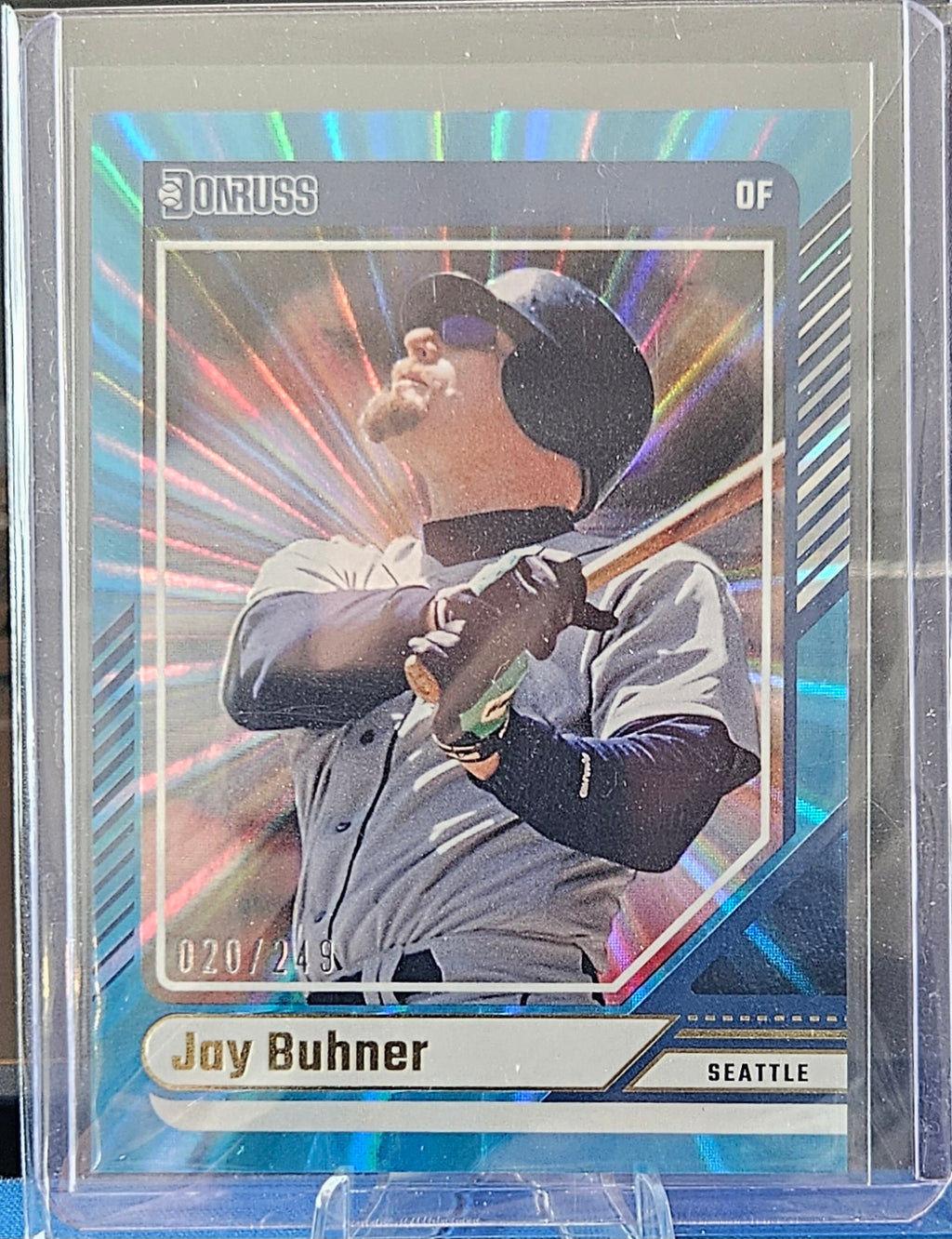 2024 Panini Donruss - Jay Buhner #34 - Carolina Blue Laser 20/249