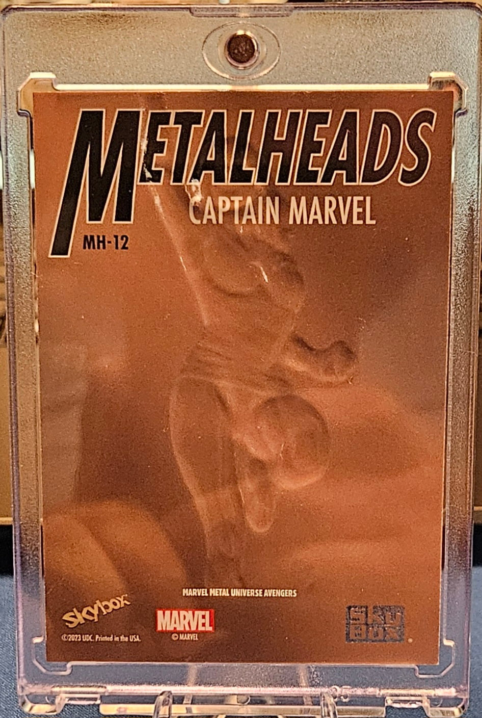 2023 Skybox Metal Universe Metalheads - Captain Marvel #MH-12