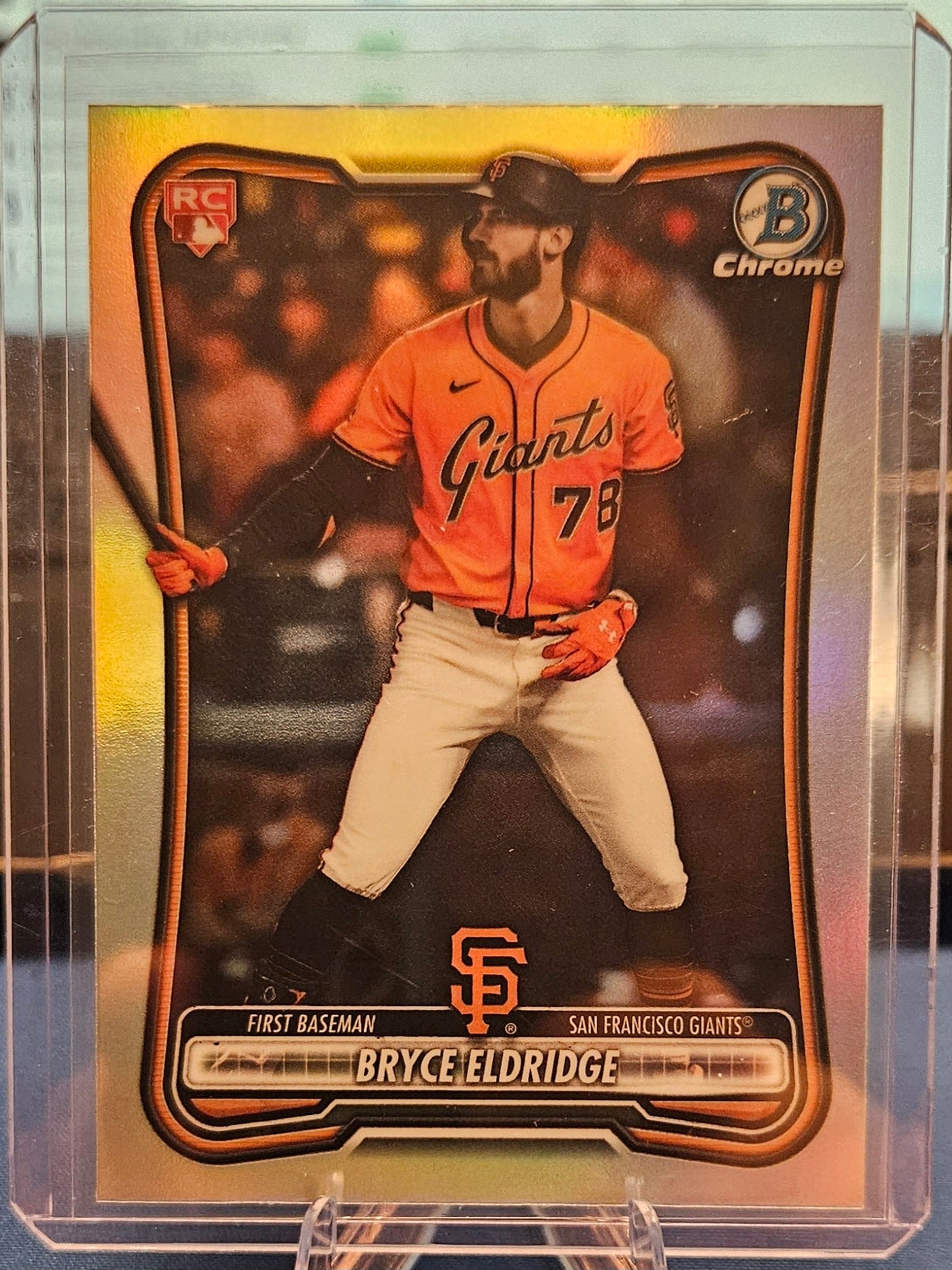 2026 Bowman Chrome - Bryce Eldridge #58 - Red Rookie Refractor (RC)
