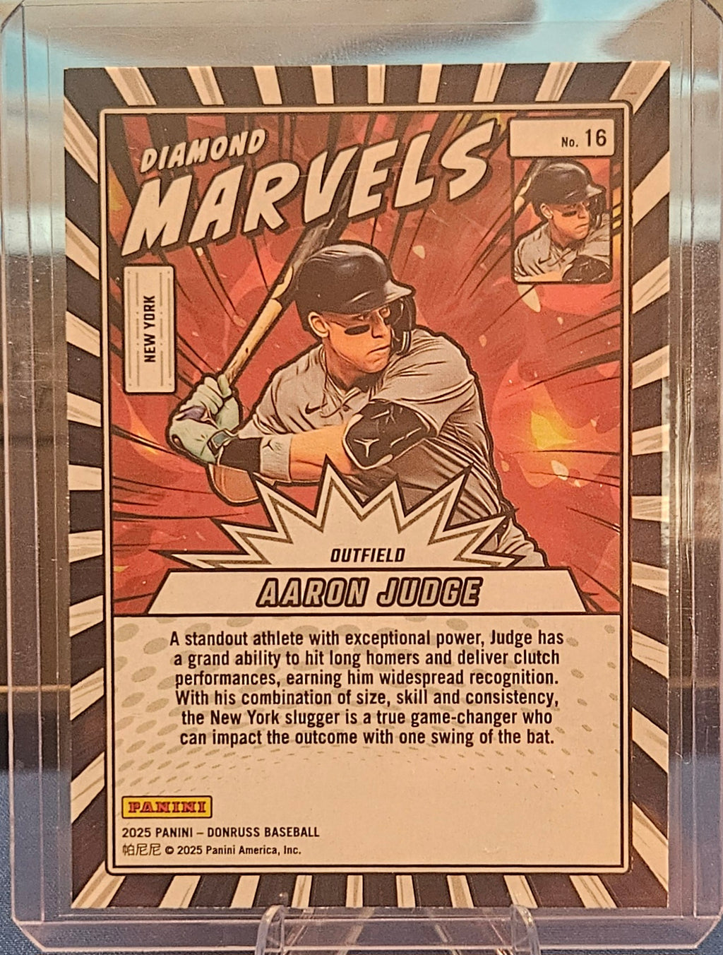 2025 Panini Donruss - Aaron Judge #16 - Diamond Marvels