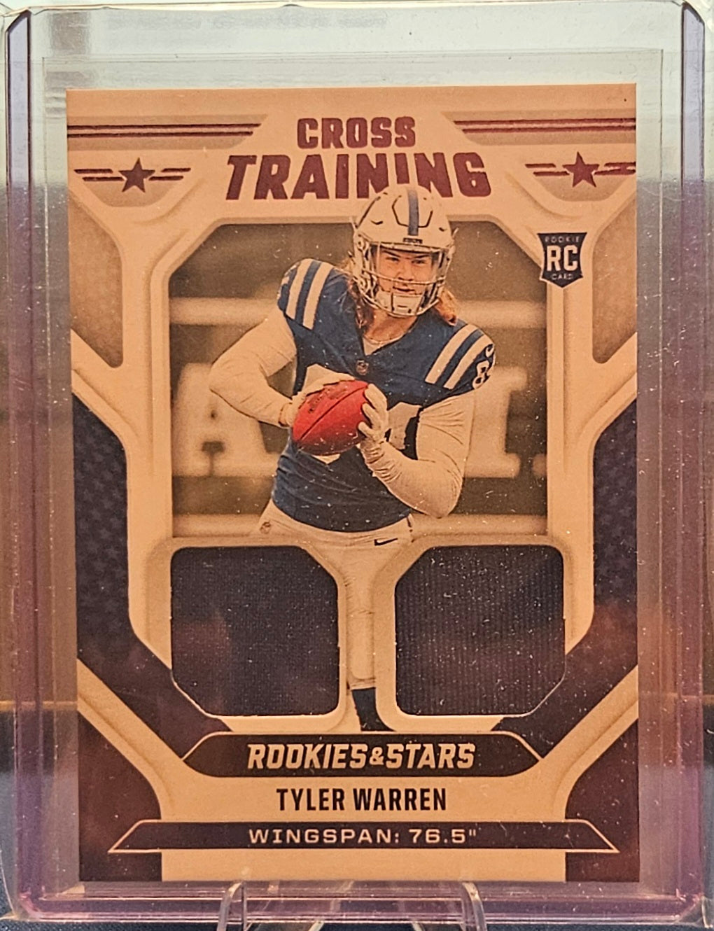 2025 Panini Rookies & Stars - Tyler Warren #CT-TWN - Duel Patch Cross Training (RC)
