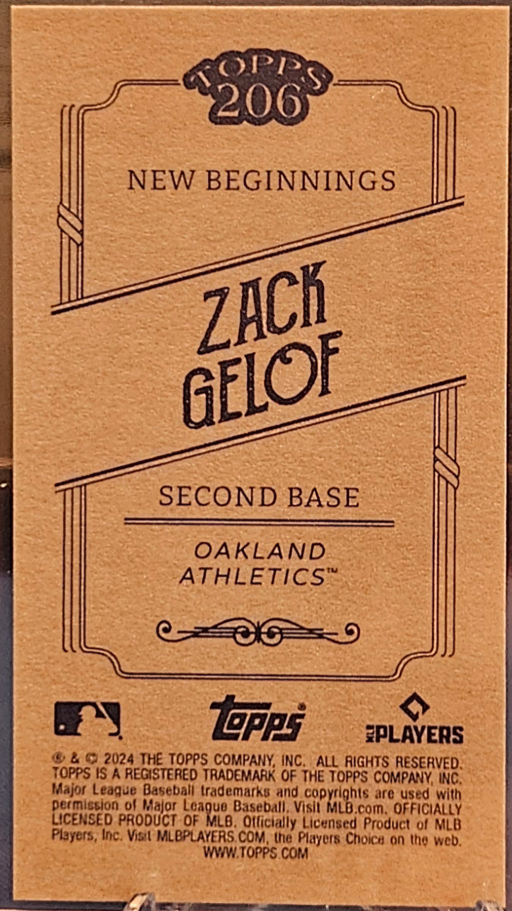 2024 Topps 206 - Zack Gelof - New Beginnings (RC)