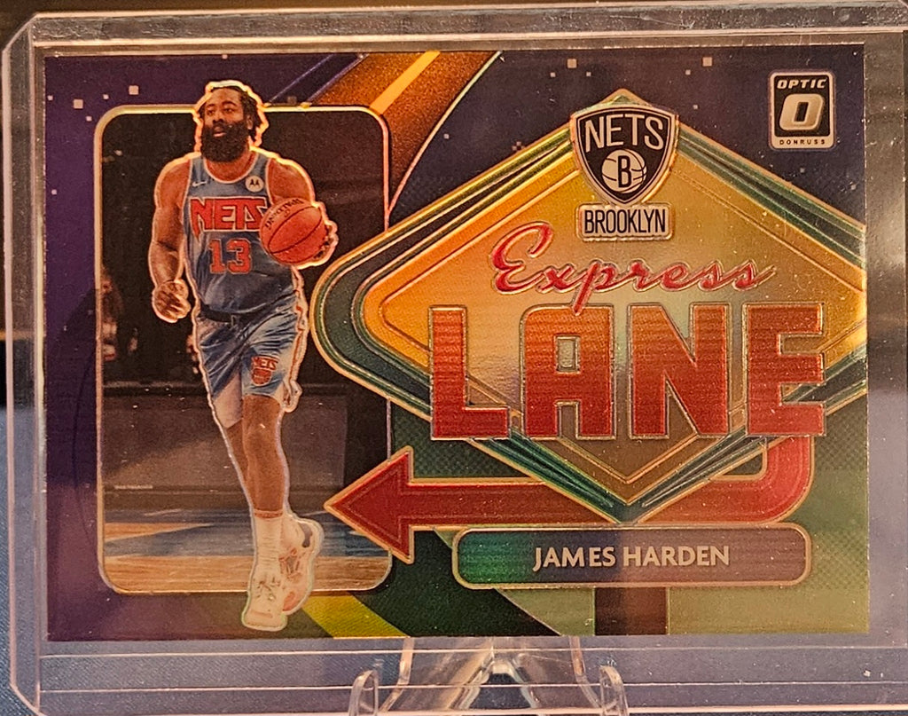 2020-21 Panini Donruss Optic - James Harden #25 - Express Lane Purple Prizm