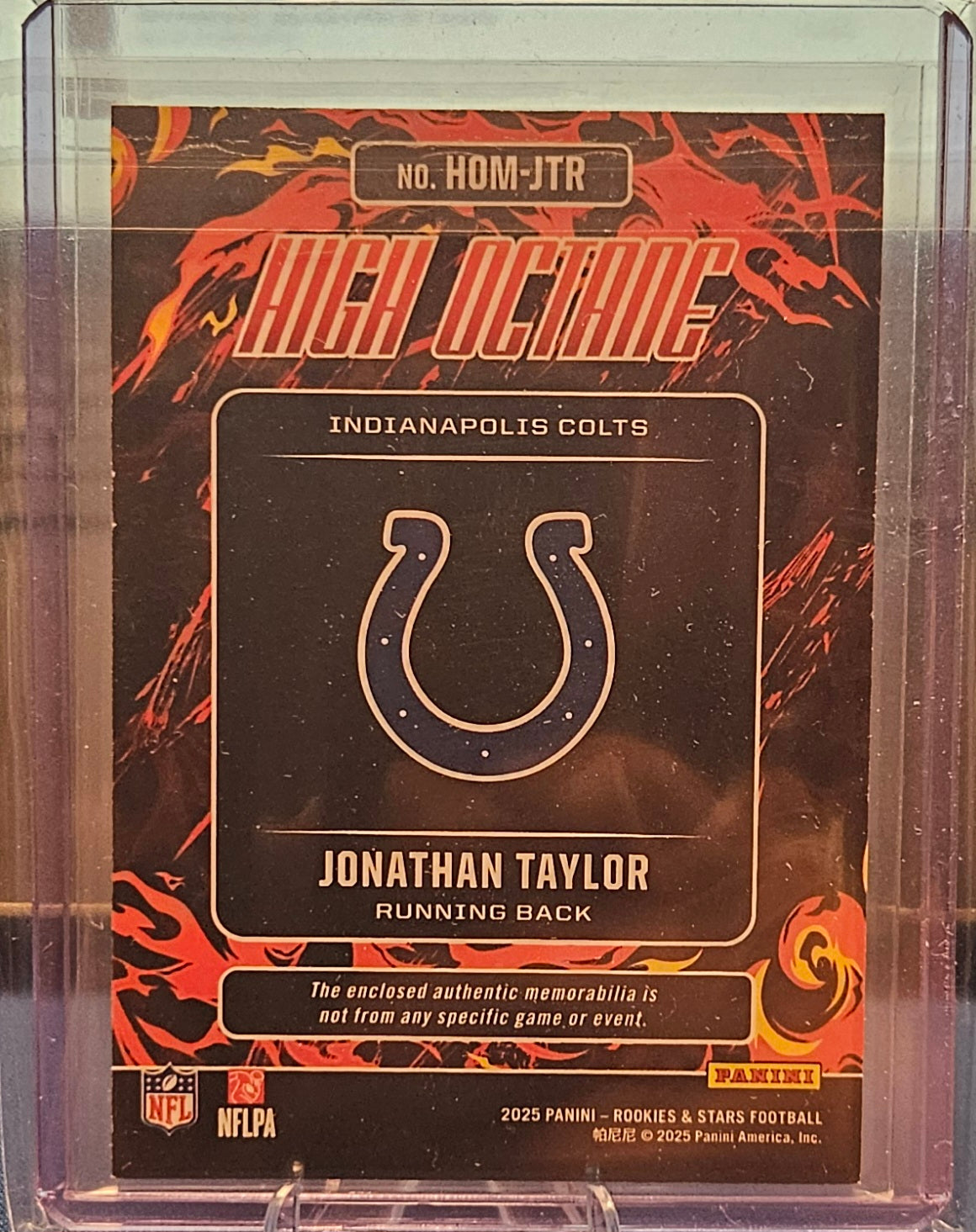 2025 Panini Rookies & Stars - Jonathan Taylor #HOM-JTR - High Octane Patch