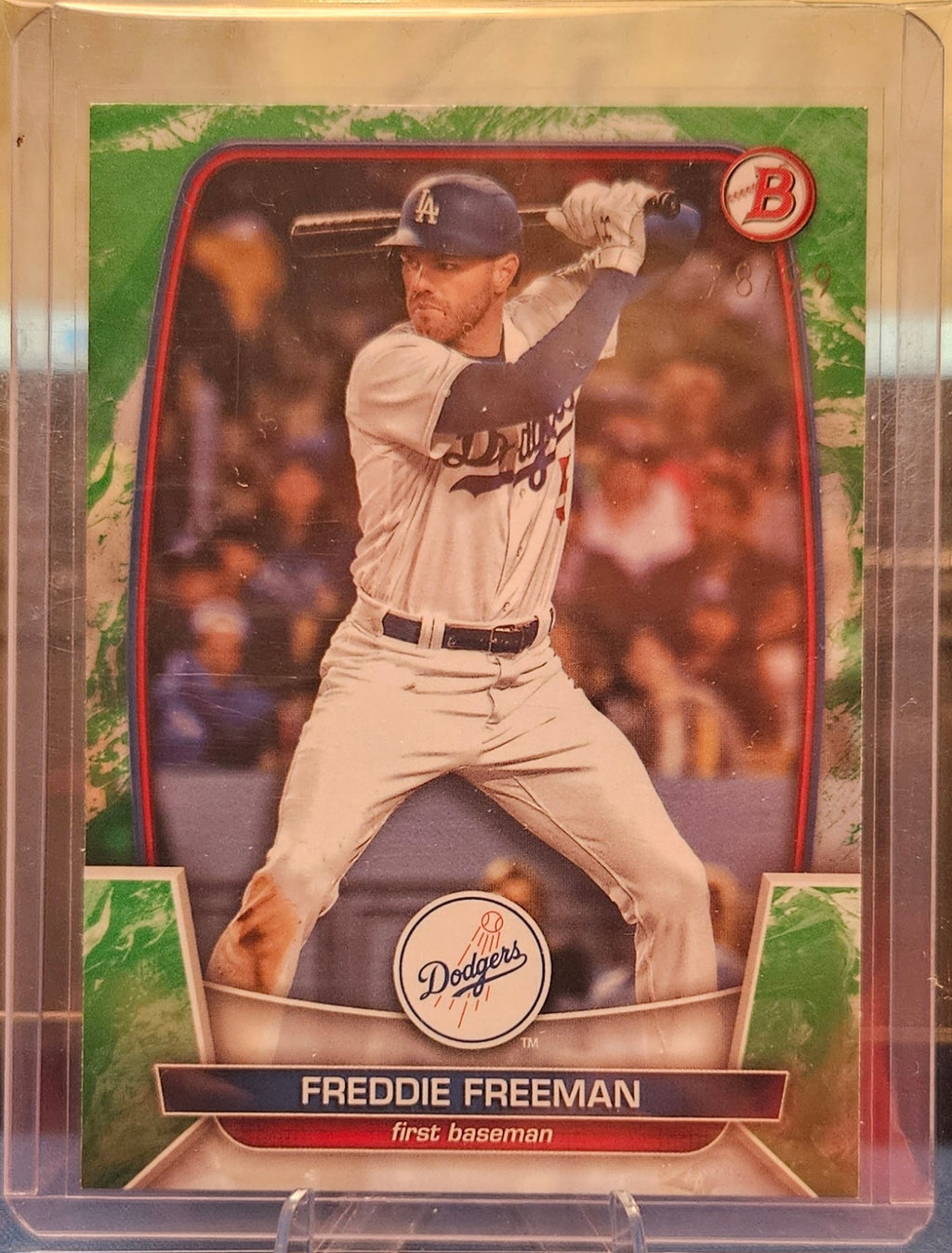 2023 Bowman - Freddie Freeman #82 - Green Pattern 78/99