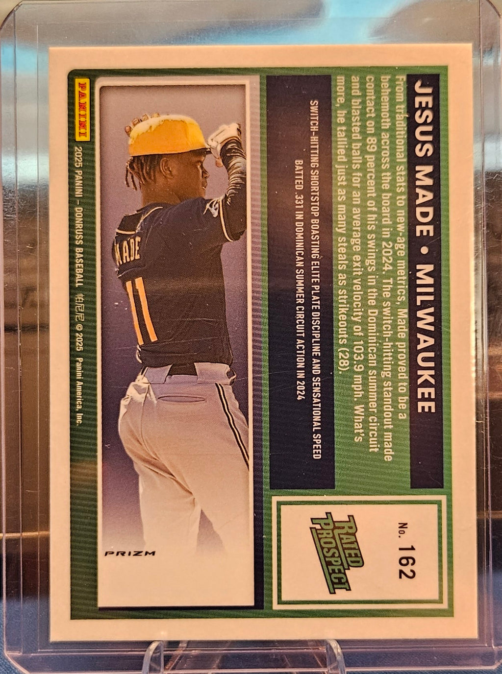 2025 Panini Donruss Optic - Jesus Made #162 - Circles Prizm (Rated Prospect)
