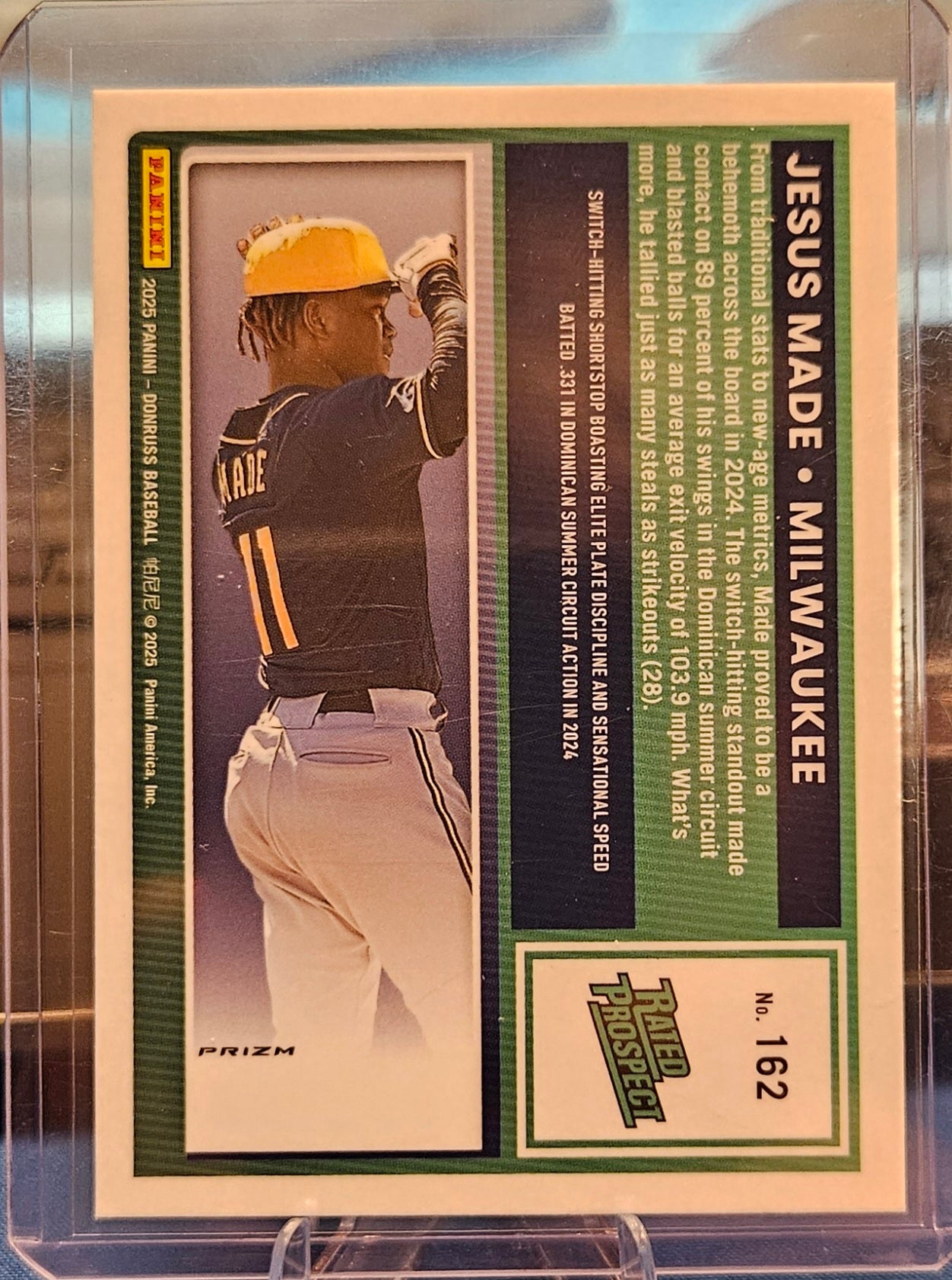 2025 Panini Donruss Optic - Jesus Made #162 - Circles Prizm (Rated Prospect)