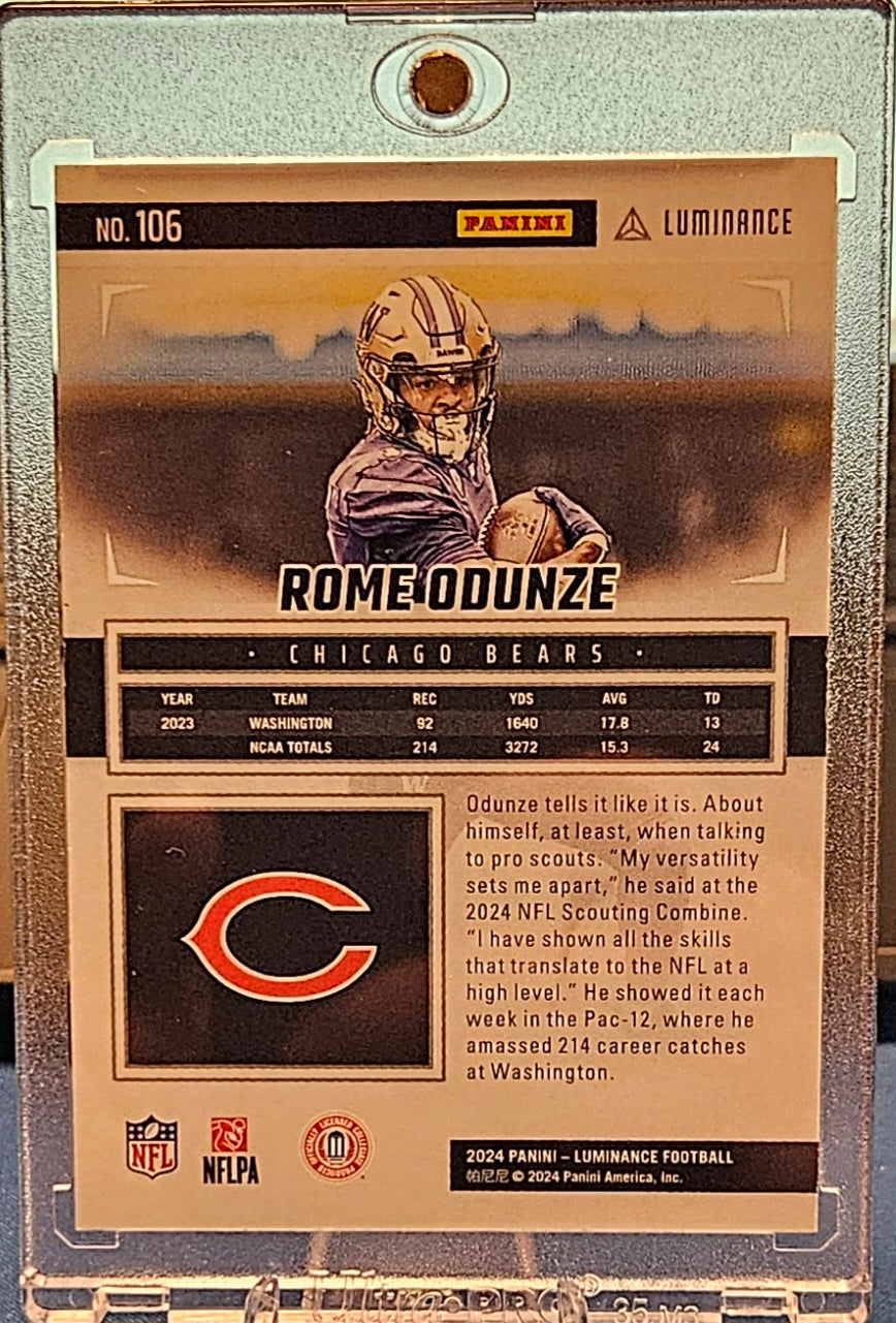 2024 Panini Luminance - Rome Odunze #106 - Orange 39/50