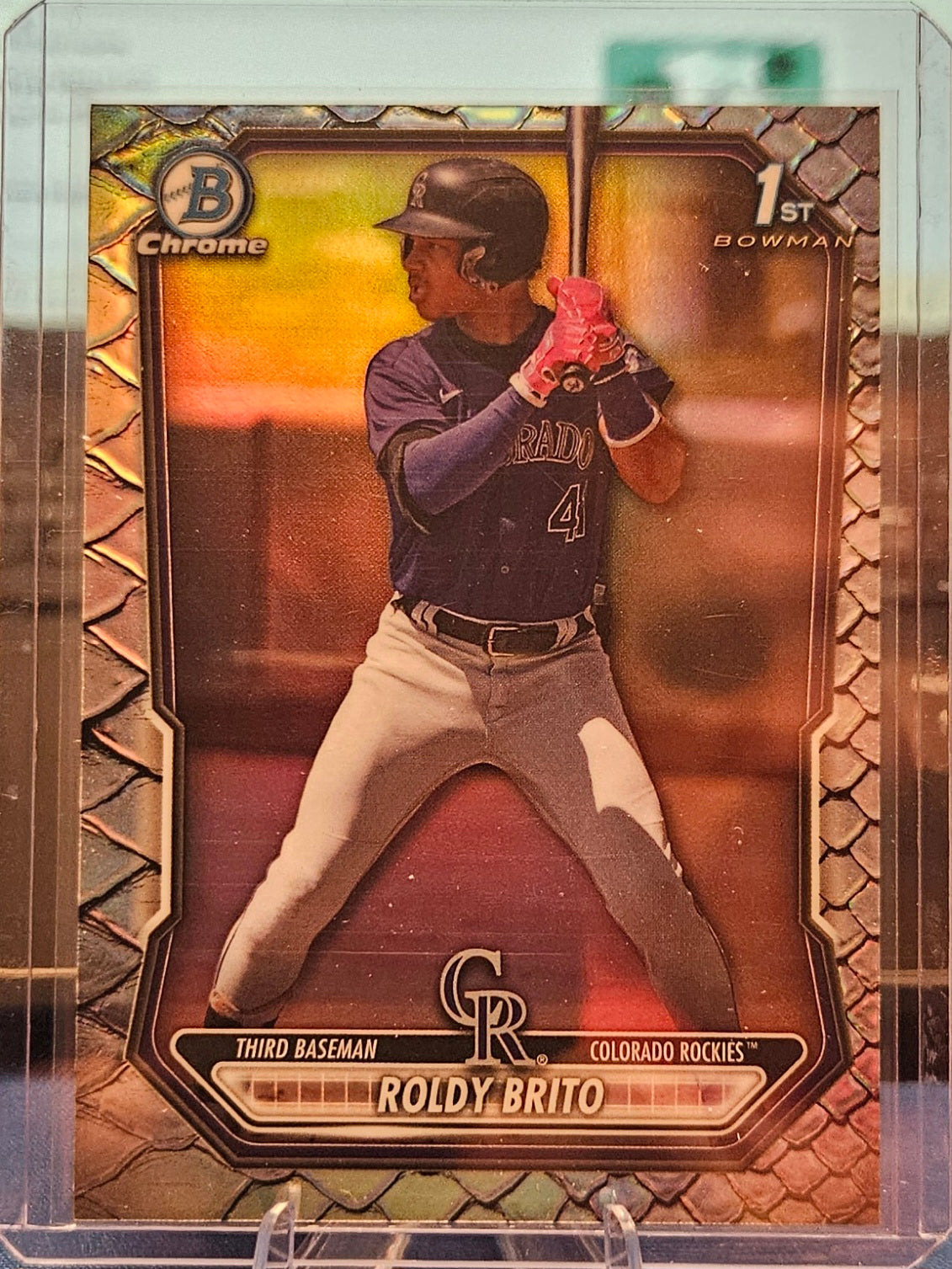 2026 Bowman Chrome - Roldy Brito #BCP-21 - Reptilian Refractor (1st Bowman)