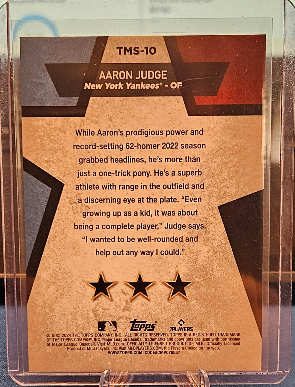 2024 Topps - Aaron Judge #TMS-10 - Mega Stars