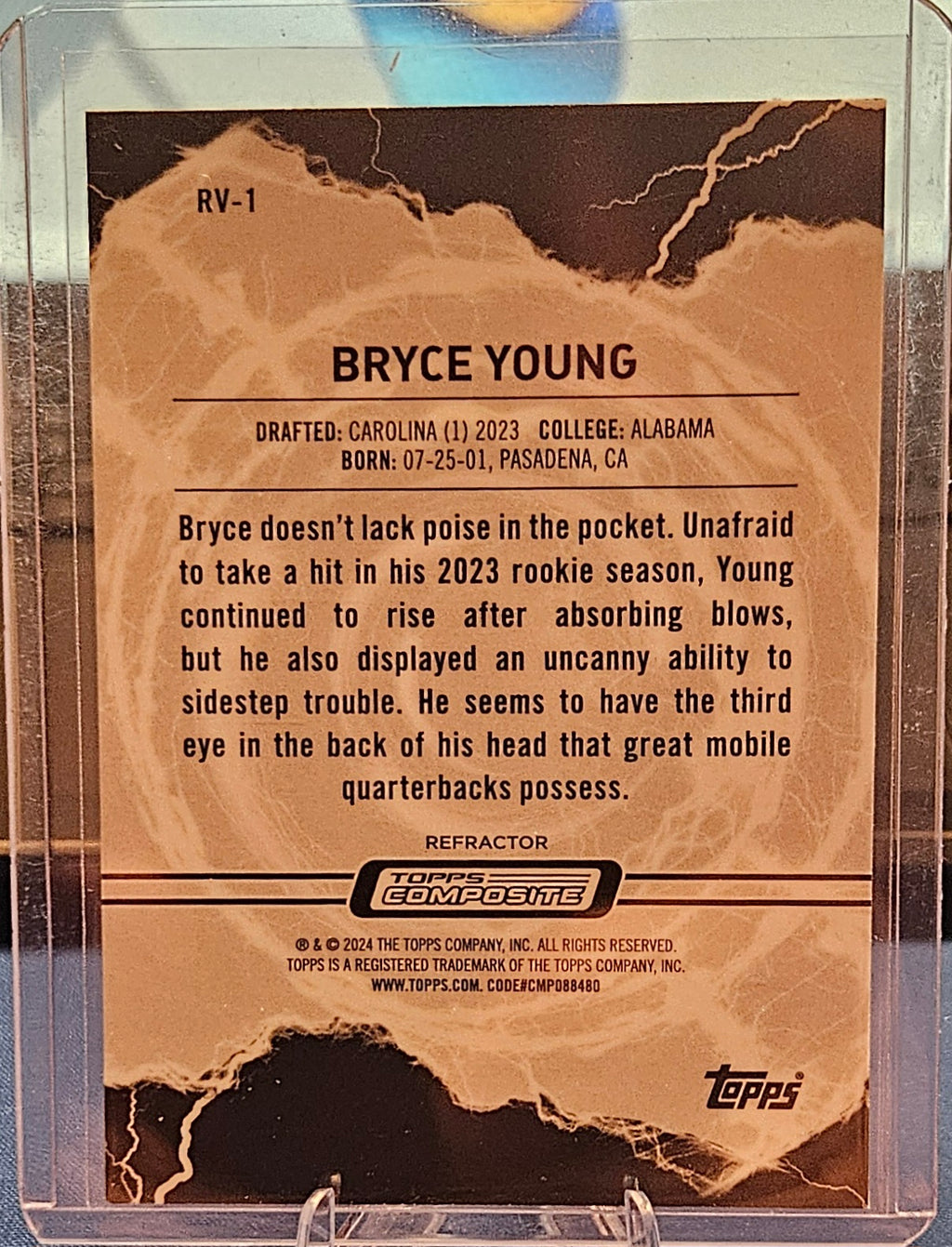 2023 Topps Composite- Bryce Young #RV-1 - Voltaic Refractor (RC)