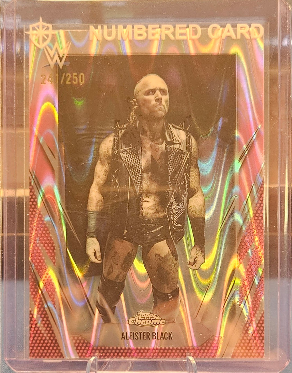 2026 Topps Chrome - Aleister Black #28 - Pink Refractor 241/250