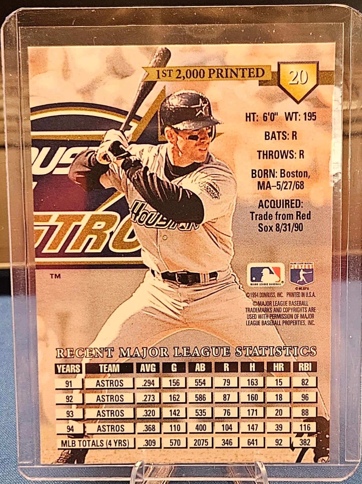 1995 Donruss - Jeff Bagwell #20 - Press Proof /2000